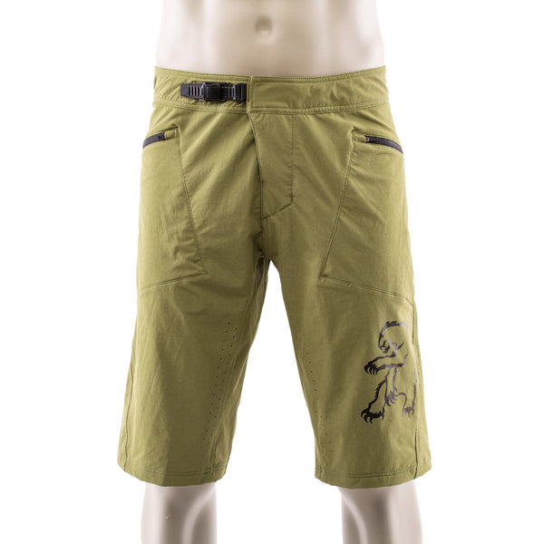 Feint Mens Olive Green Mountain Biking Shorts Chromag Mtb Clothing Bike Shorts