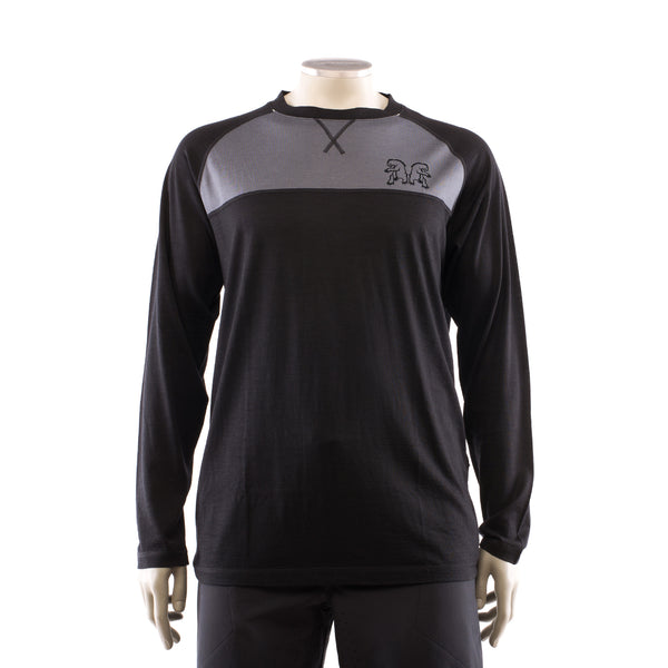Veldt Mens Merino Blend Mountain Bike Long-sleeve Riding Jersey Chromag Cycling Clothes