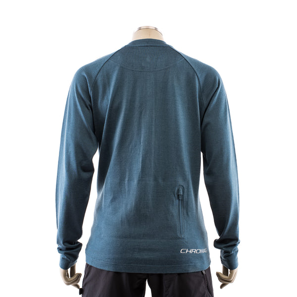 Trait womens Merino Long Sleeve Full Zip MTB Riding Top Jersey Thermal