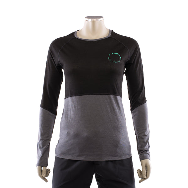 Veldt Womens 2022 Long Sleeve Merino Wool Blend MTB Jersey Top 